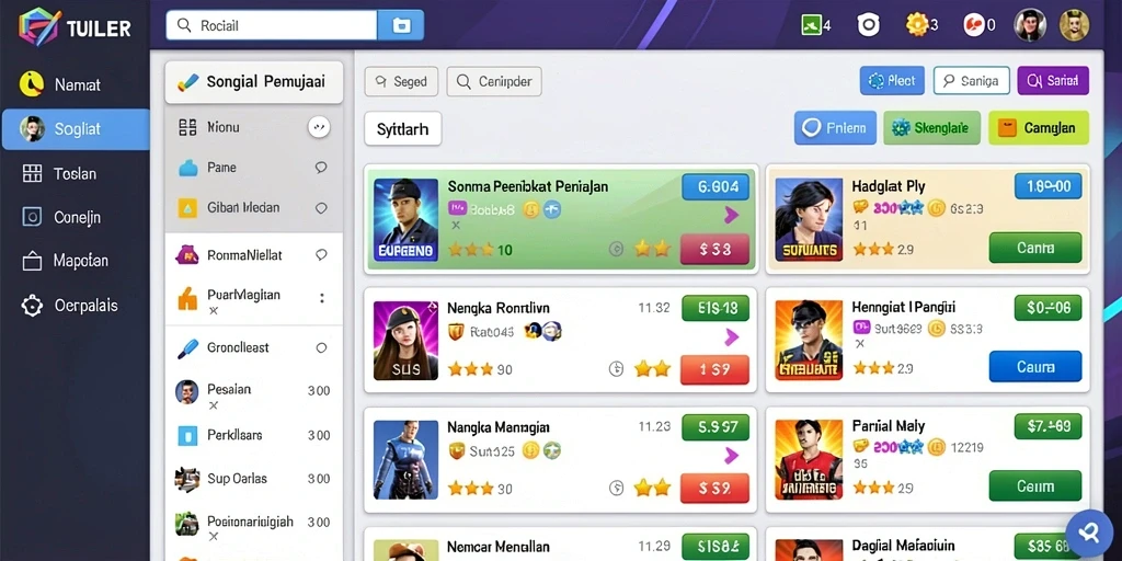 Tampilan antarmuka yang menarik dan user-friendly.
