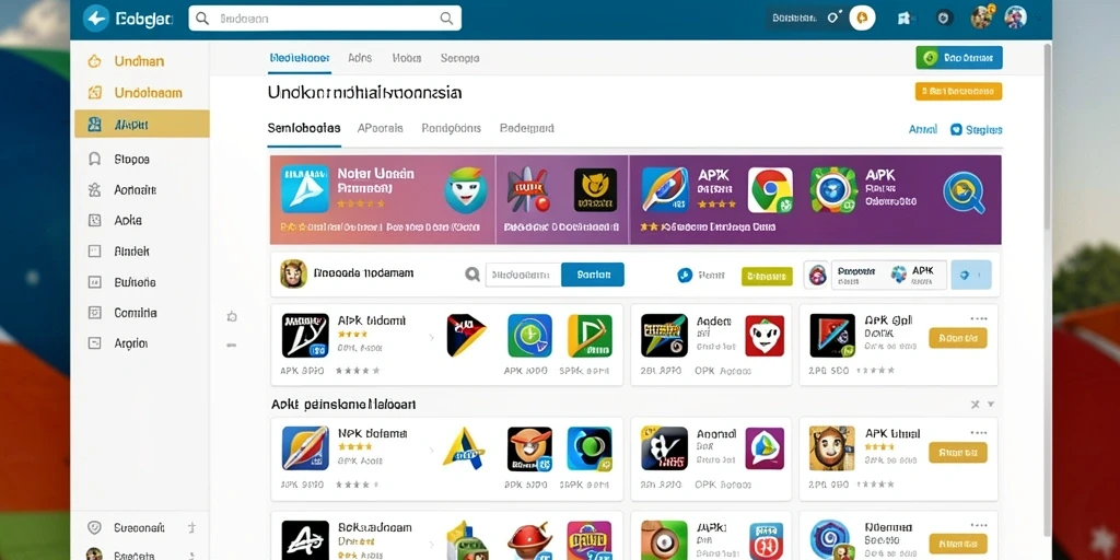 Tampilan awal permainan yang menarik dan penuh warna.