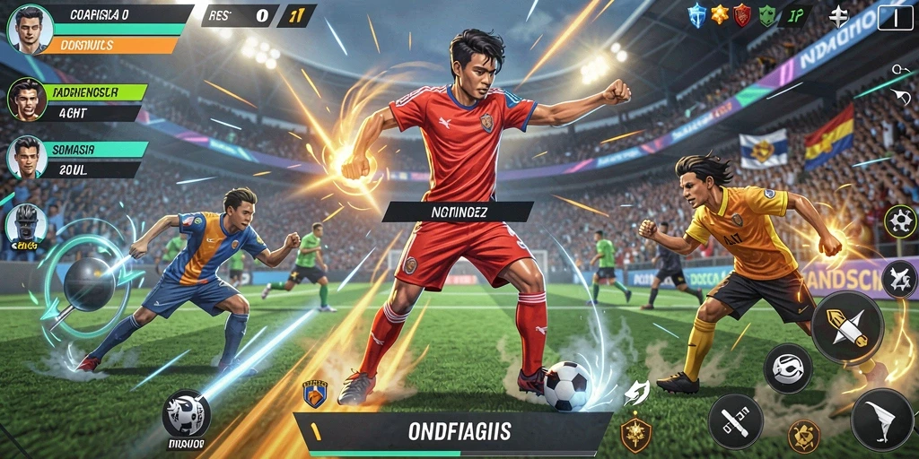 Screenshot menunjukkan antarmuka utama yang menarik.