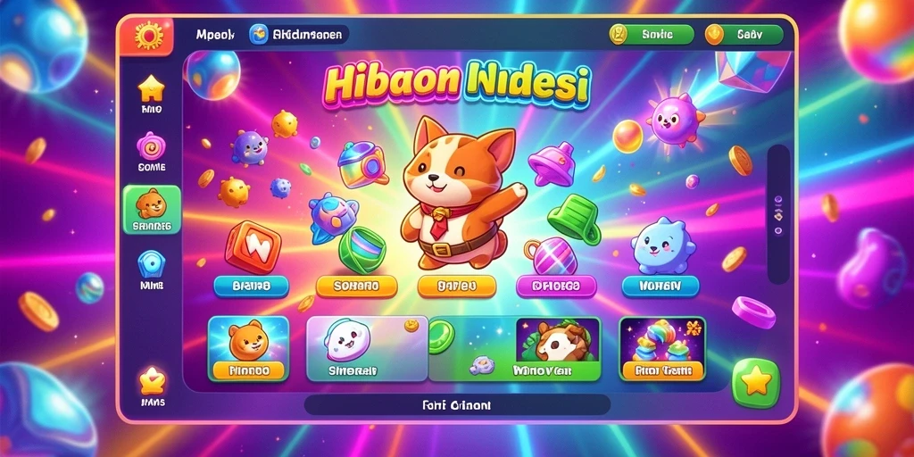 Tampilan awal game yang menarik perhatian.