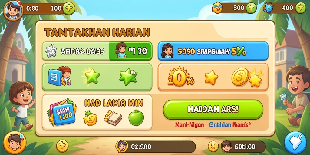 Tampilan antarmuka game yang menarik.