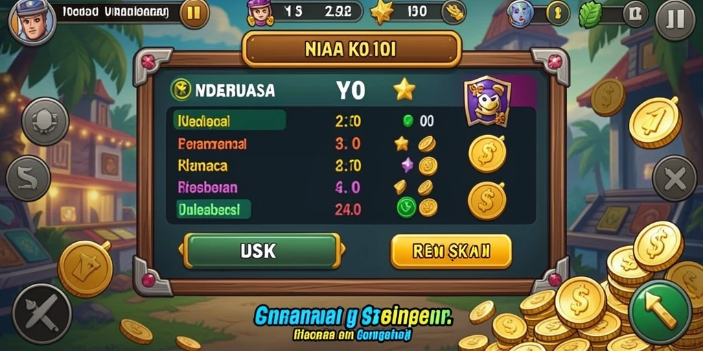 Screenshot menunjukkan karakter utama dalam aksi petualangan.