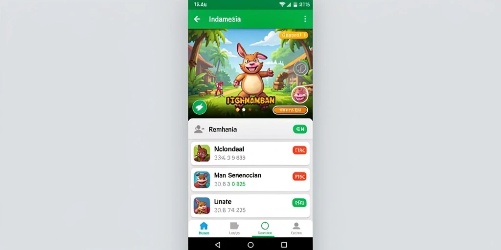 Tangkapan layar dari menu utama TITAN777 yang menarik.