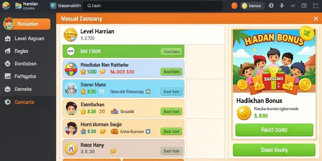 Tampilan awal yang menarik dan intuitif.