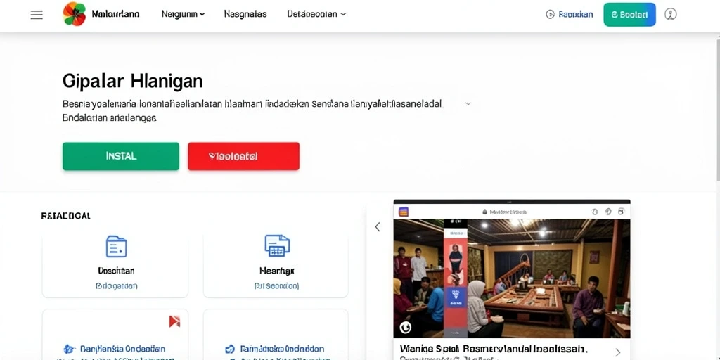 Tampilan awal yang menarik dan mudah dipahami.